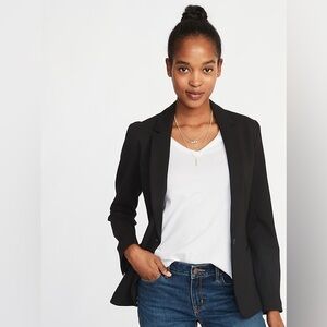 Old Navy Classic Ponte Knit Blazer L Black